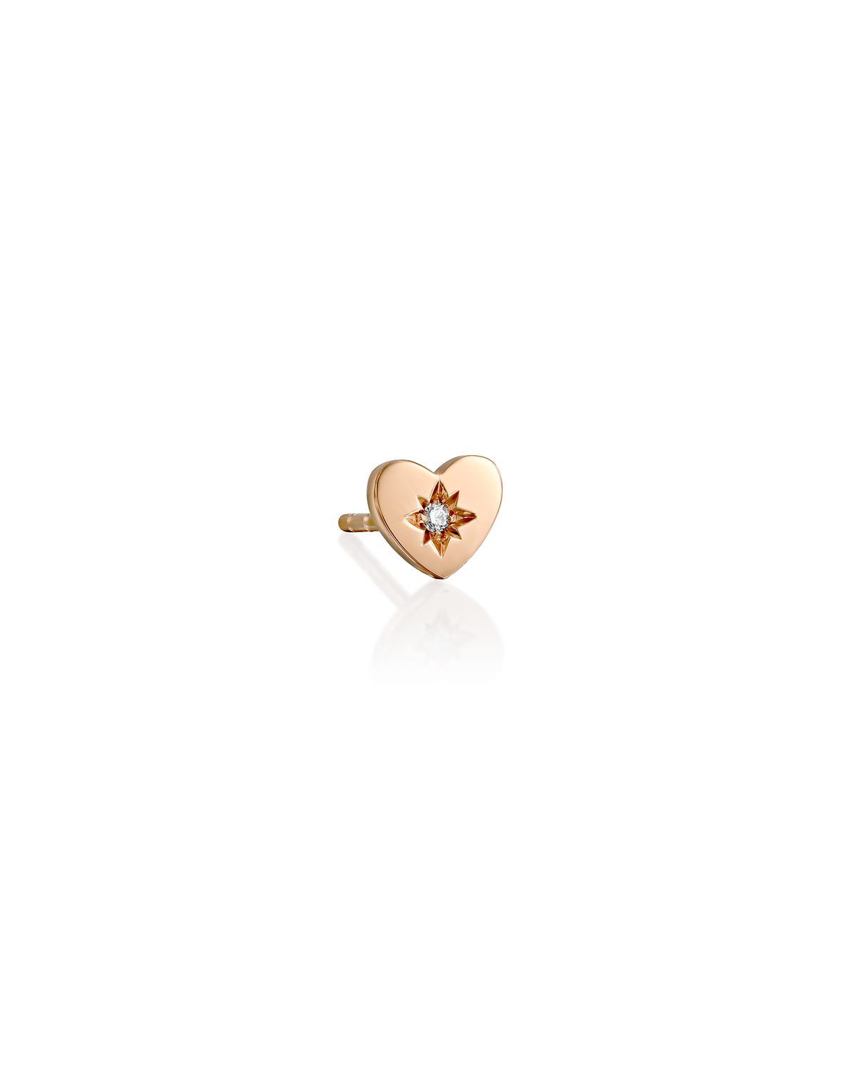 Sofia Heart Earring with Diamond
