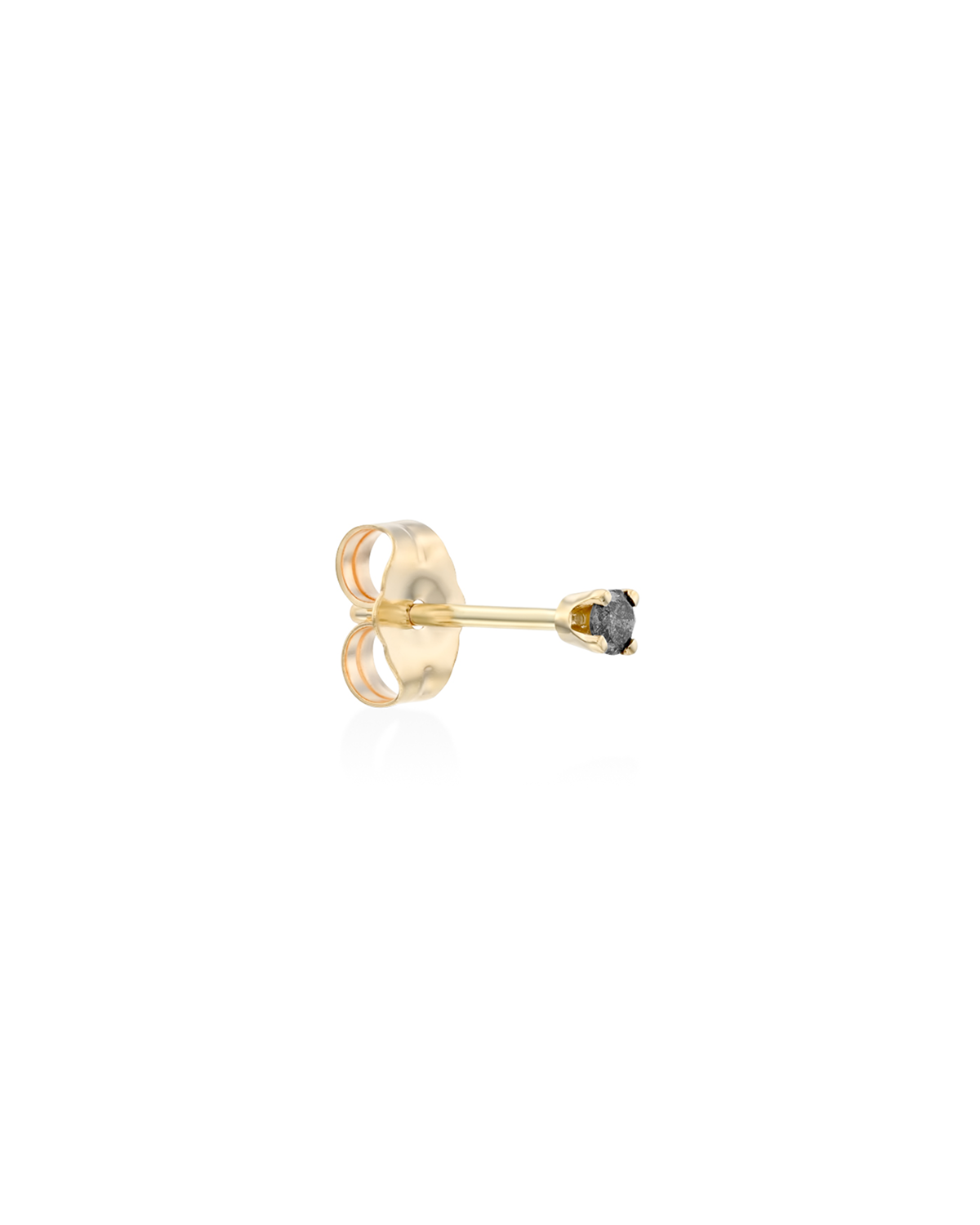Martina Gold Earring 2mm gray Diamond