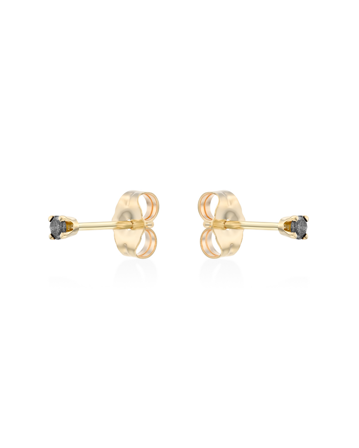 Martina Gold Earring 2mm gray Diamond
