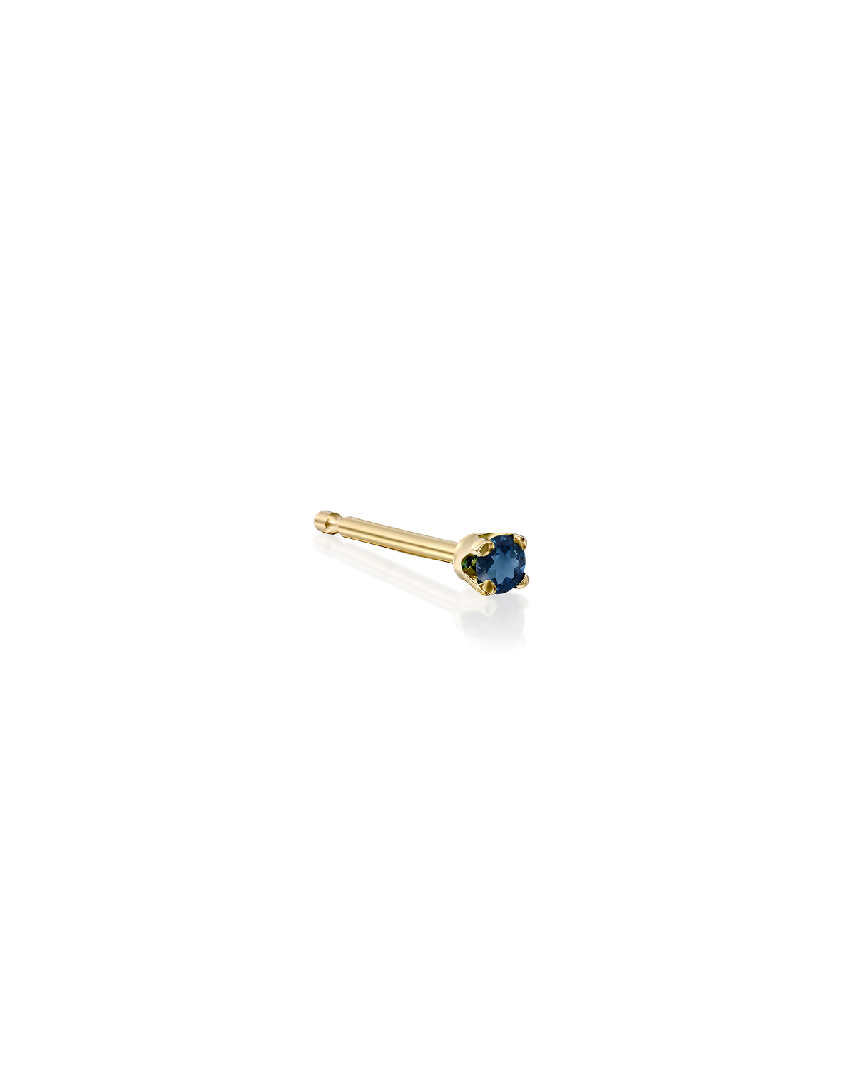 Martina Gold Earring 2mm Sapphire
