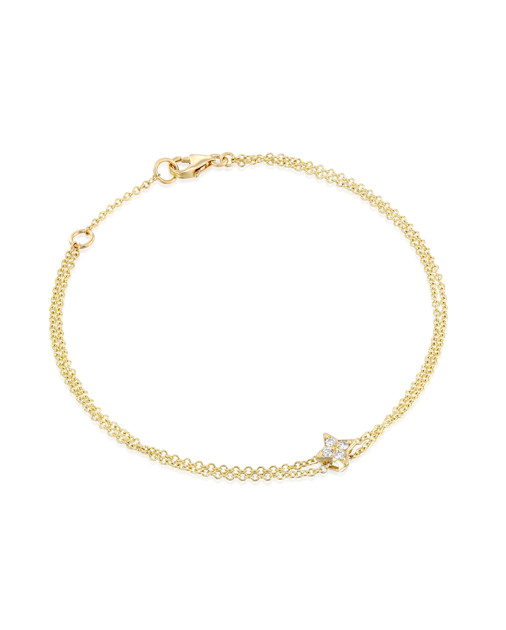 Neptune Gold Bracelet With Diamonds
