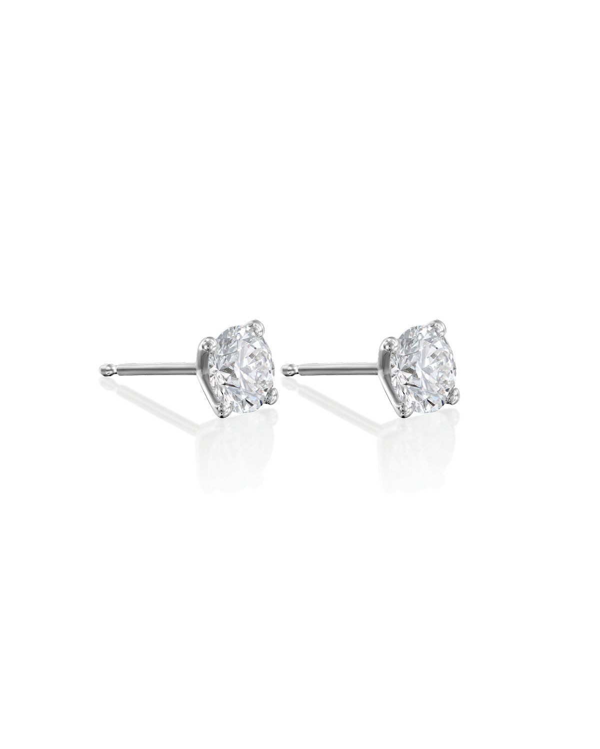 Martina Gold Earring 5mm White Diamond