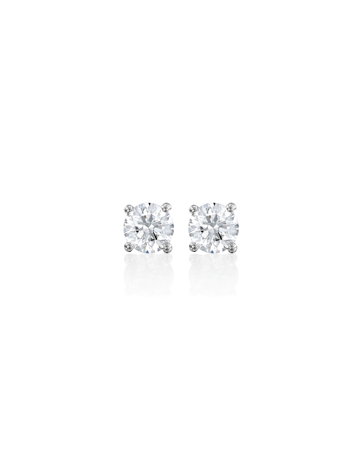 Martina Gold Earring 5mm White Diamond
