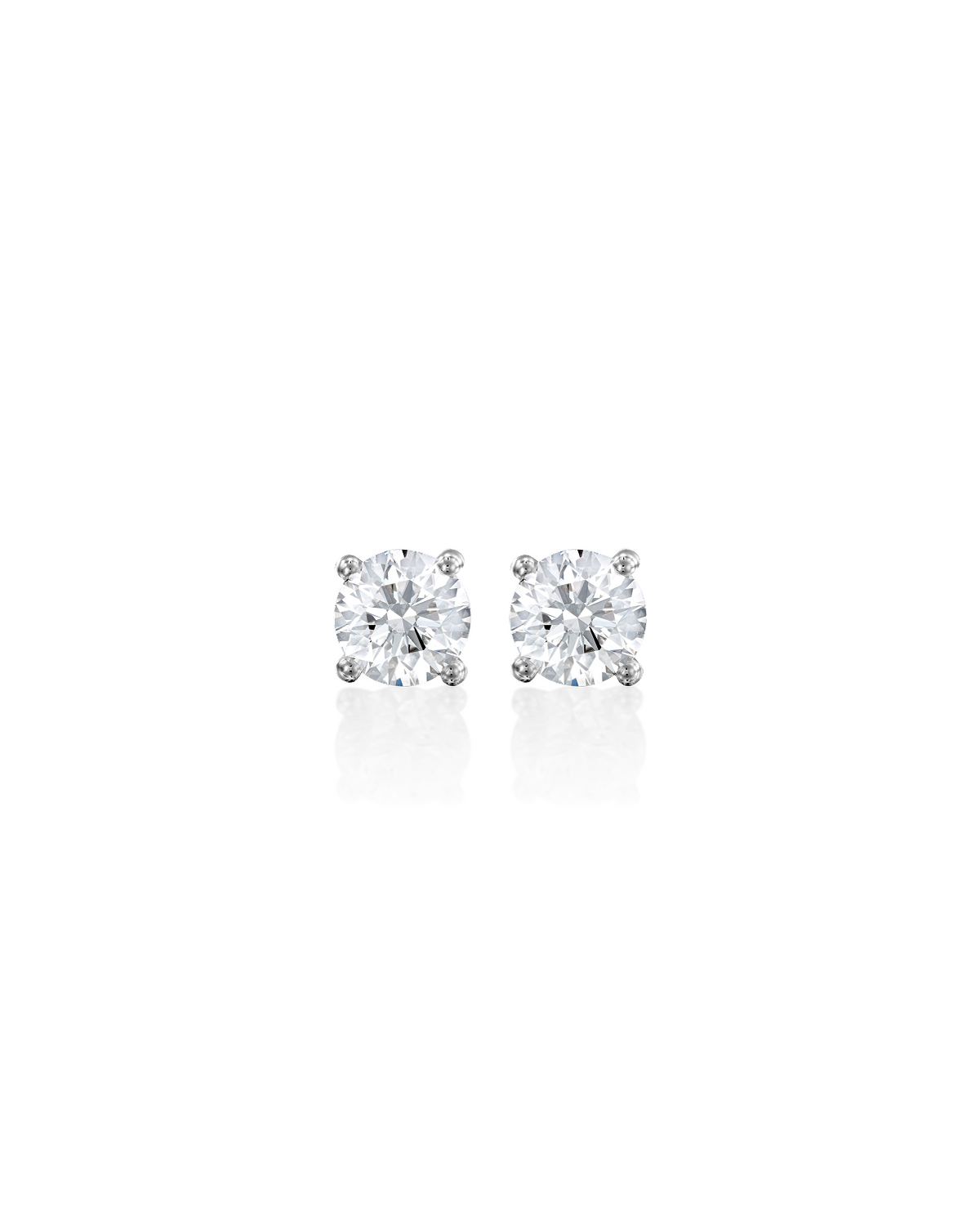 Martina Gold Earring 5mm White Diamond