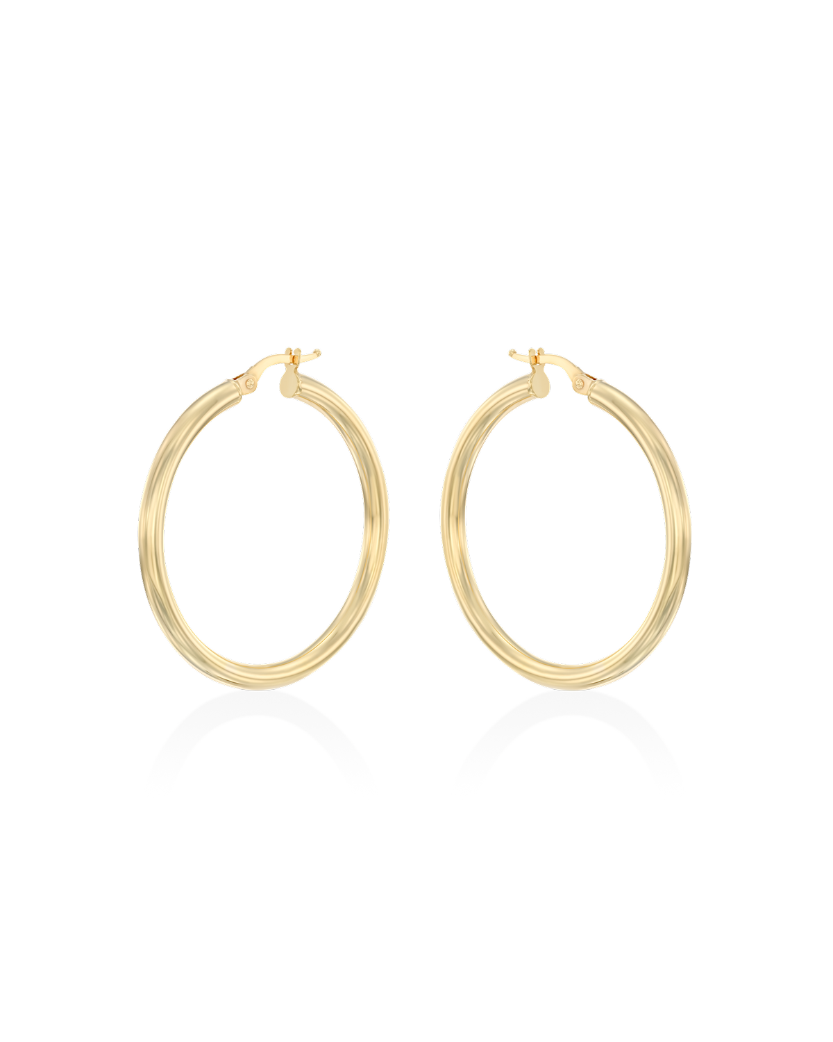 Brandy Gold Hoop Earring 35 mm
