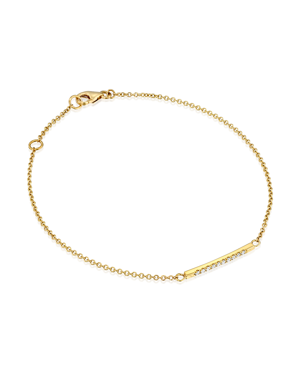 Andrea Gold Bracelet Set With White Diamonds
