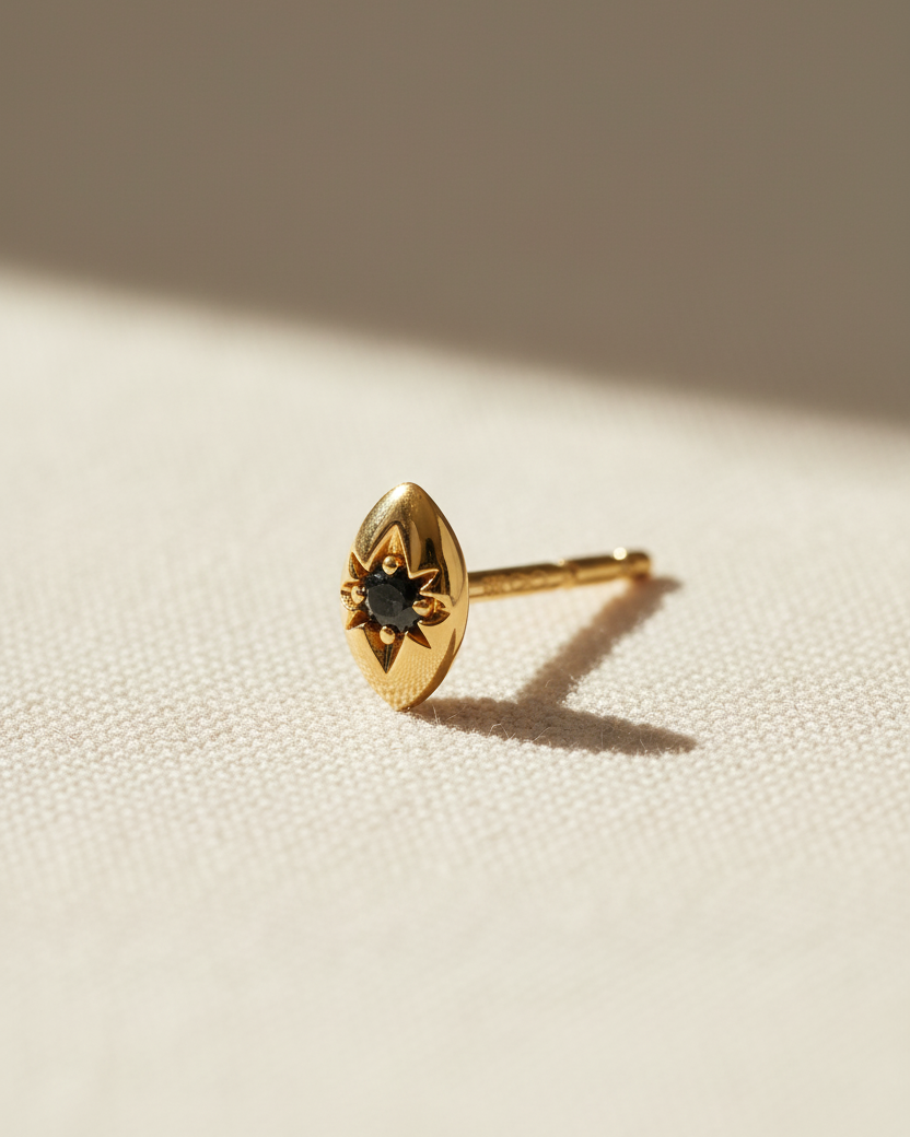 Agatha Earring Black Diamond