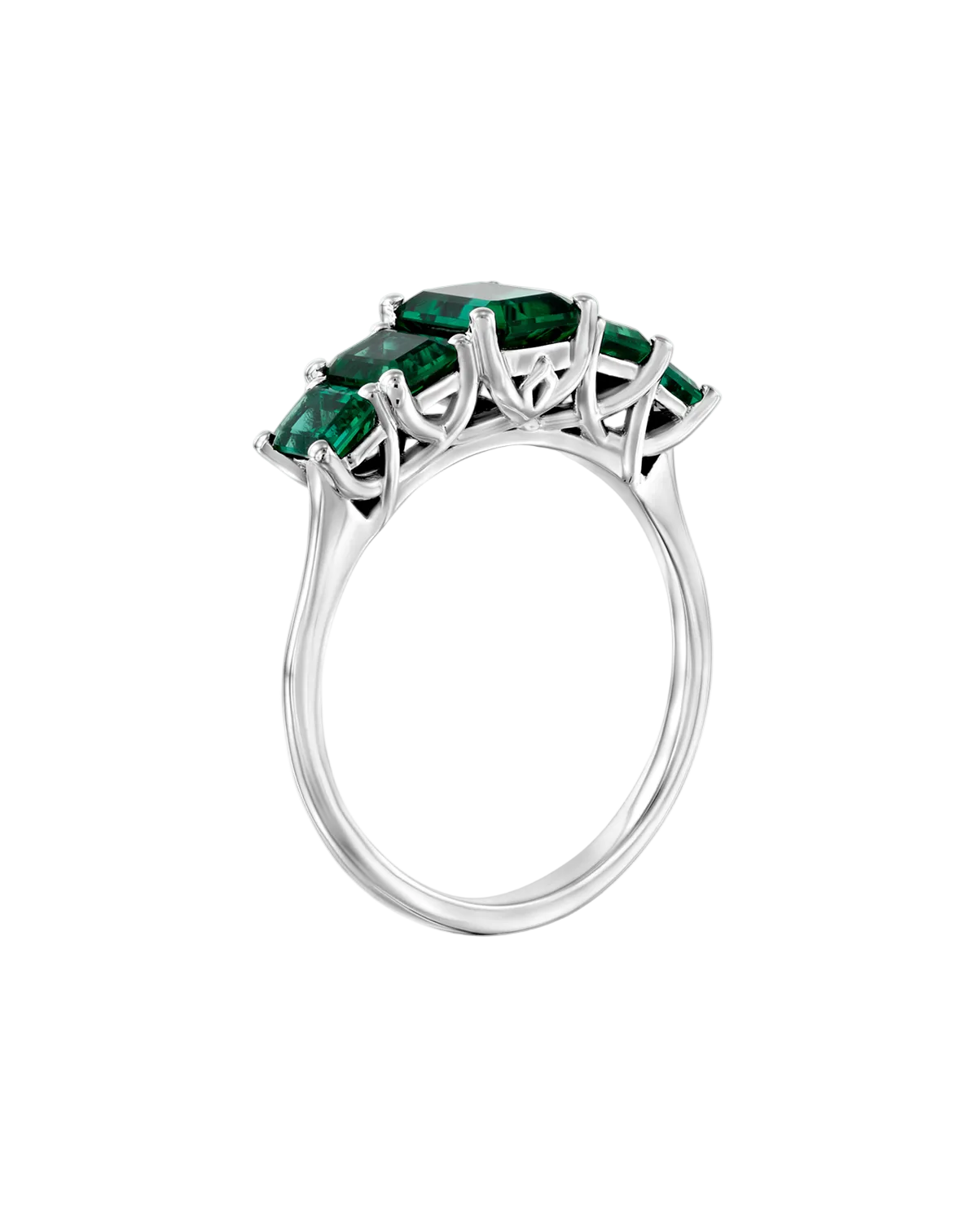 Alexandrina Gold Ring With Emeralds