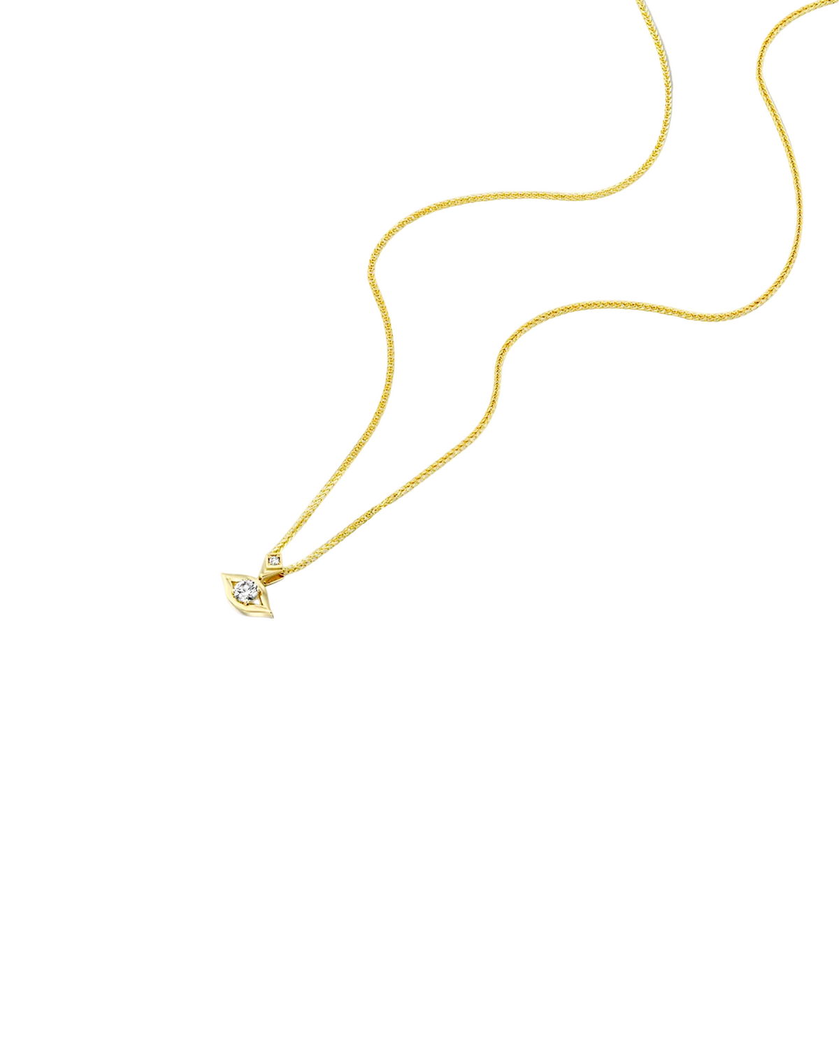 Evil Eye Gold Necklace Diamonds