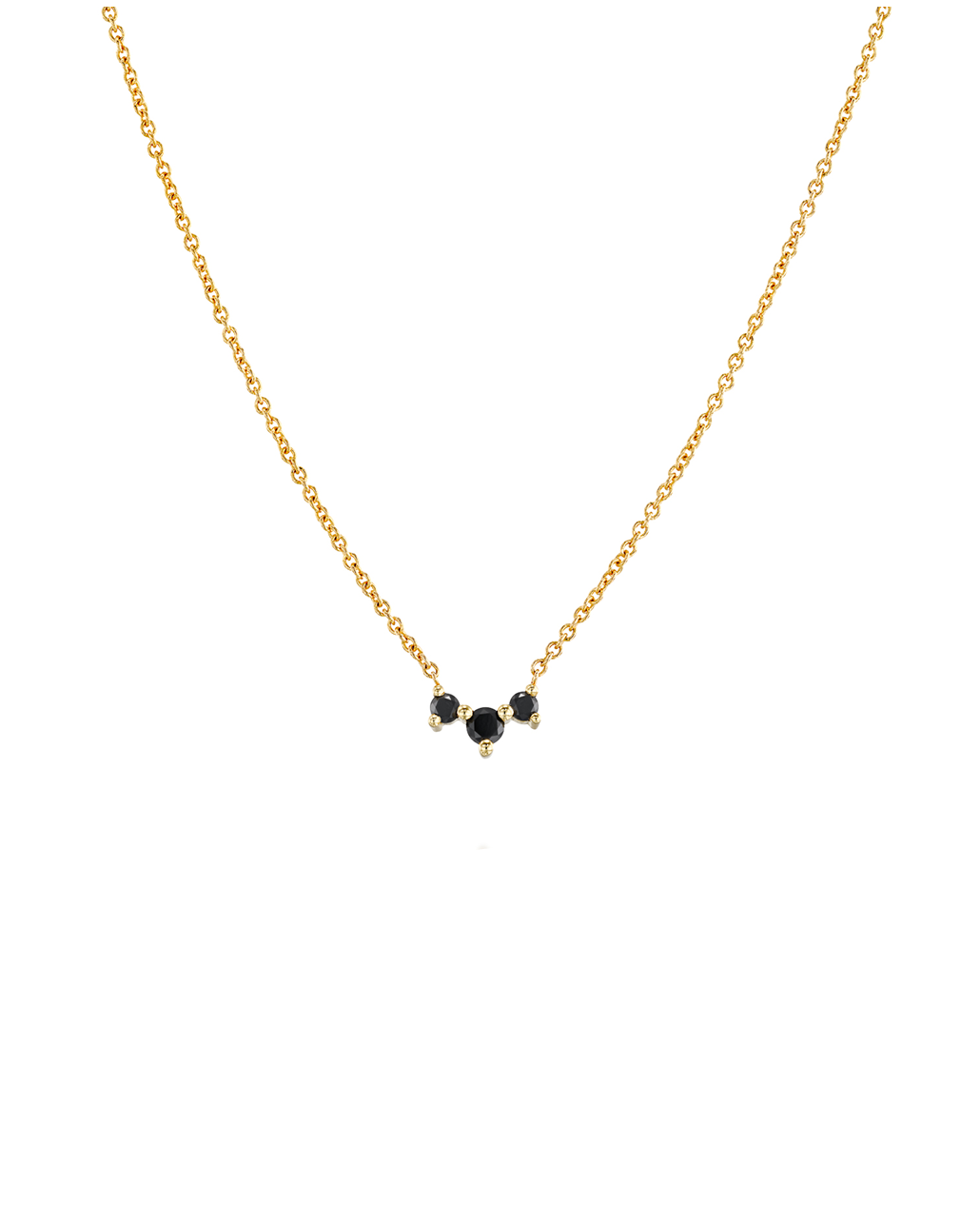 Frida Necklace with Black Diamonds
