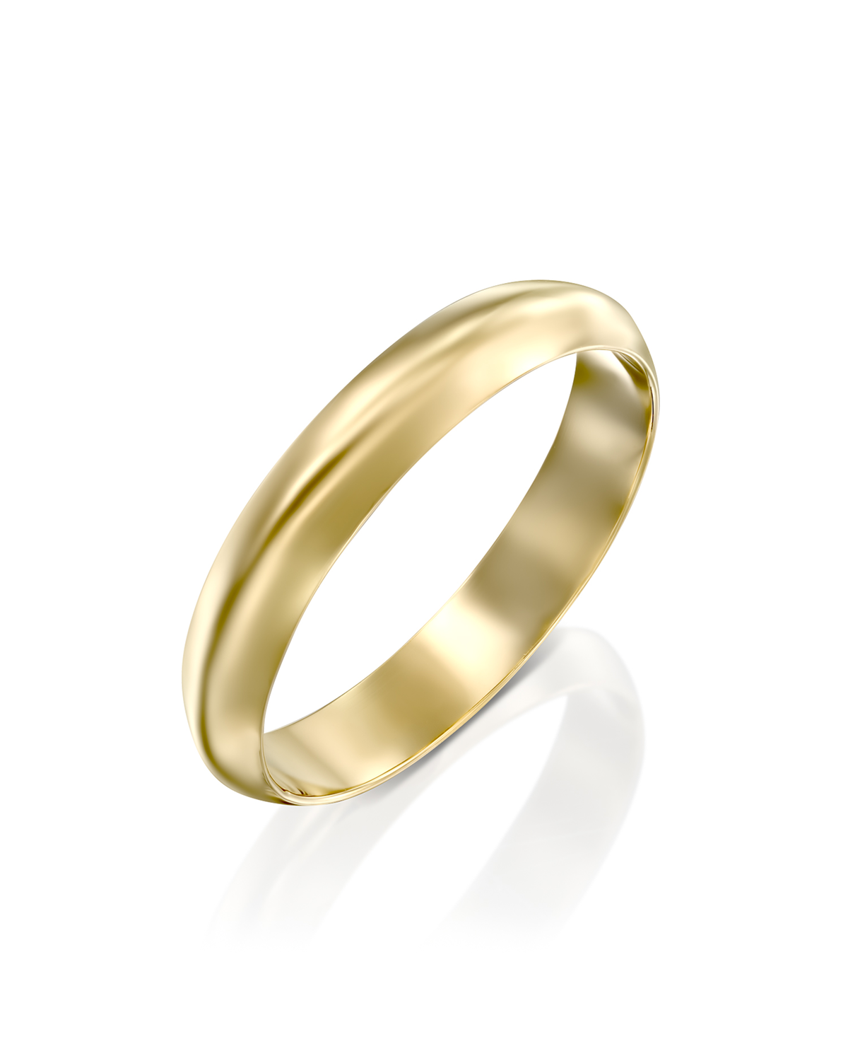 Jodie Gold Wedding Band - 4mm