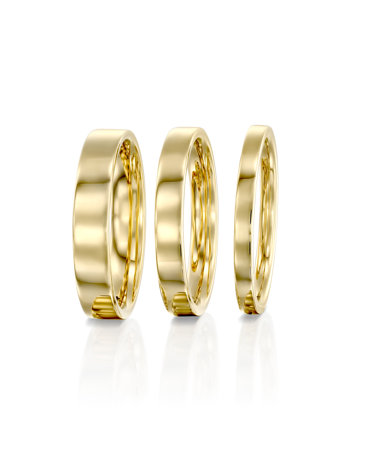 Frankie Gold Wedding Band - 3mm