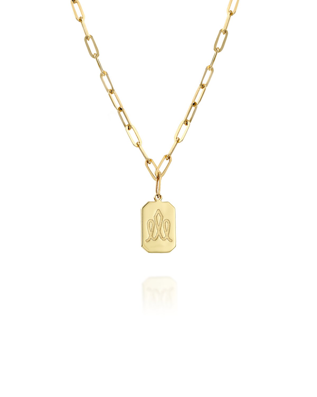 Tag Necklace with Engraving