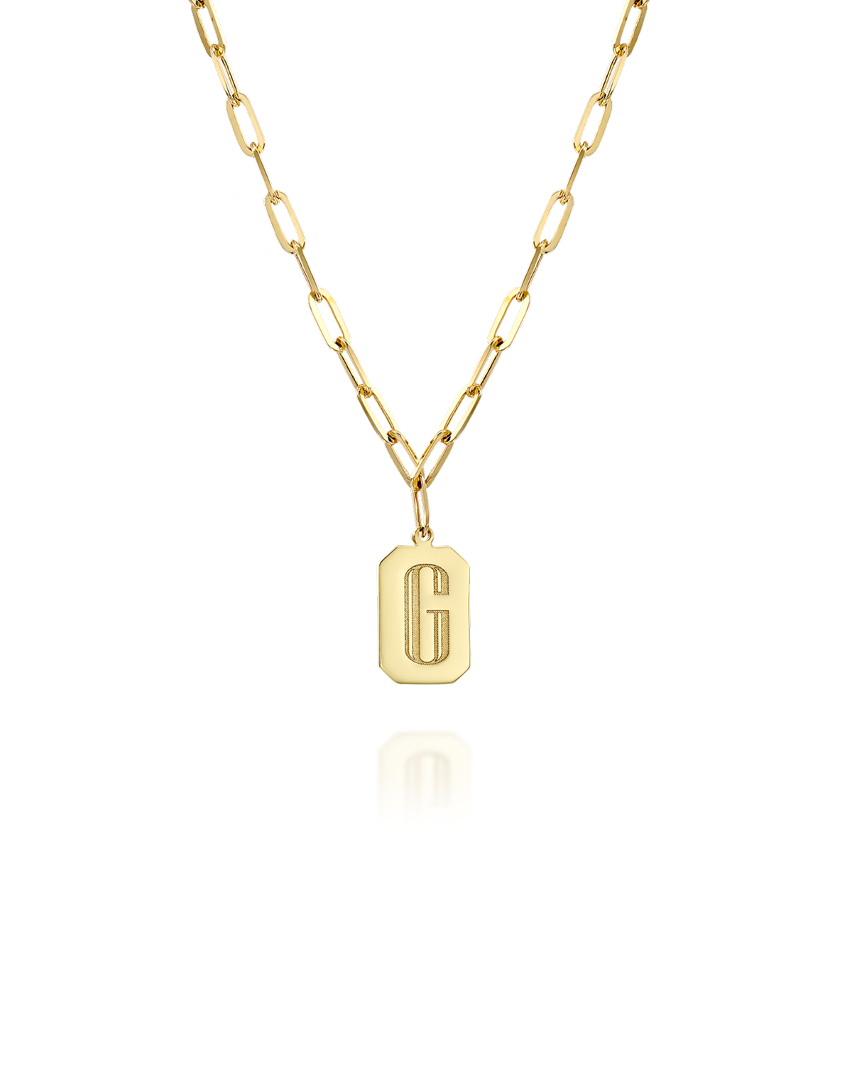 Tag Necklace with Engraving