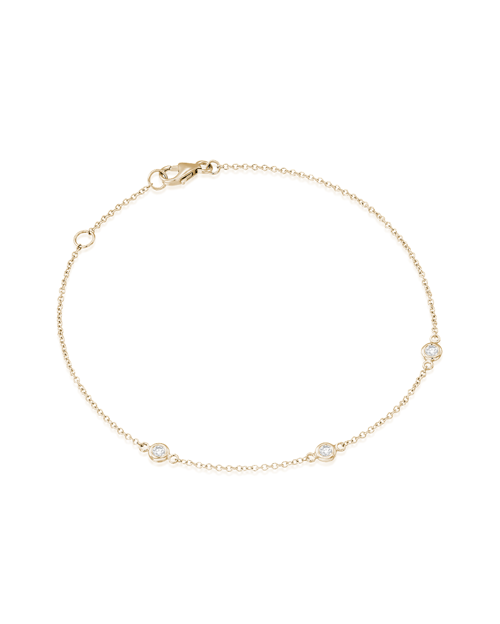 Alex Gold Bracelet White Diamonds