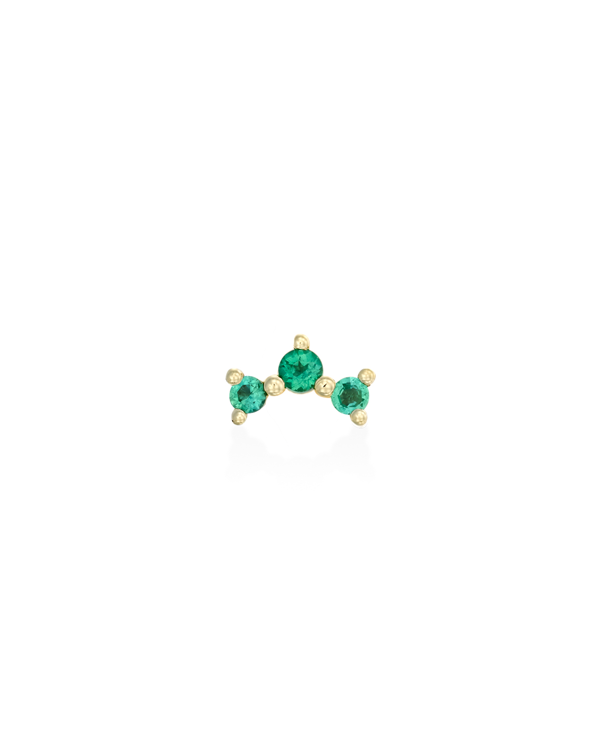 Frida Emerald Gold Earring