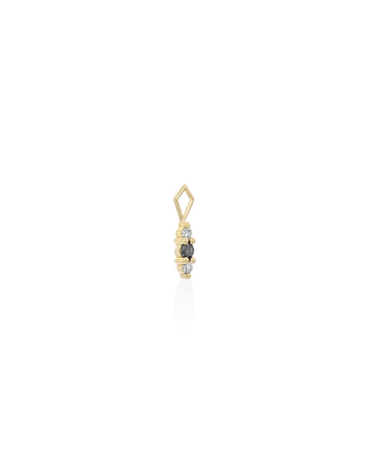 Audrey charm grey and white diamonds