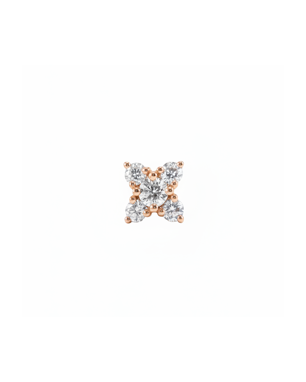 Eliana Gold Earring White Diamonds