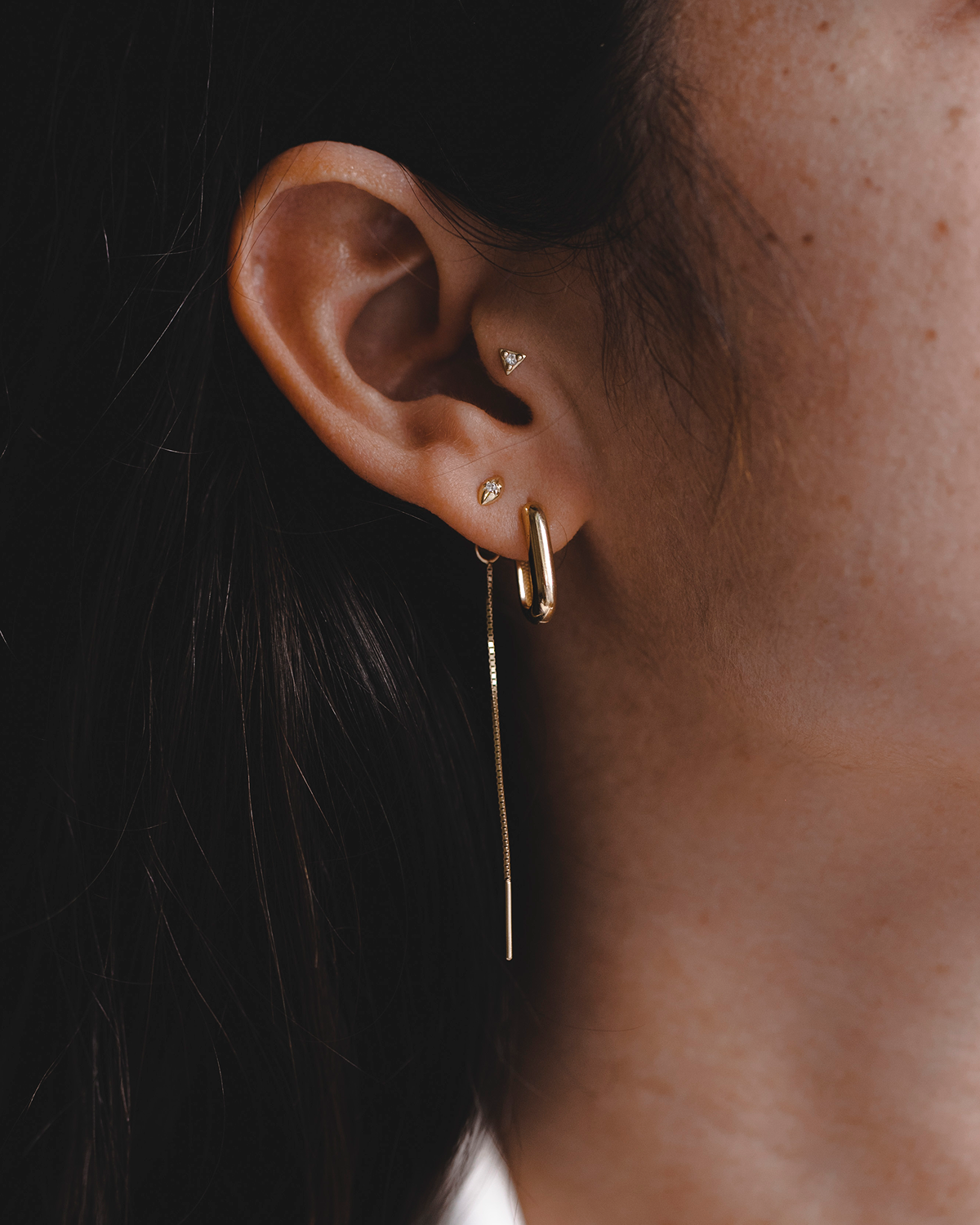 Agatha Earring With white Diamonds