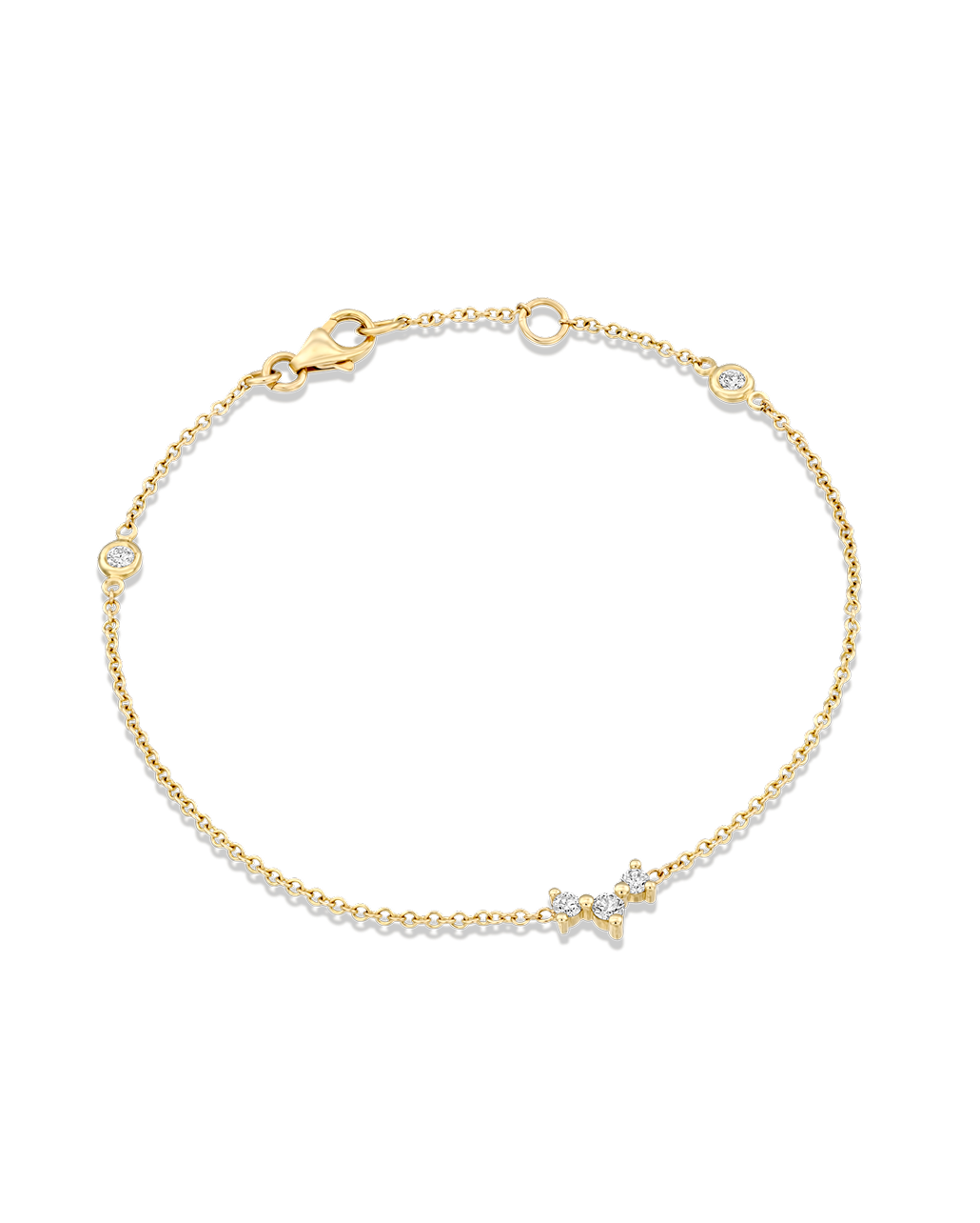 Frida and alex gold bracelet white diamonds