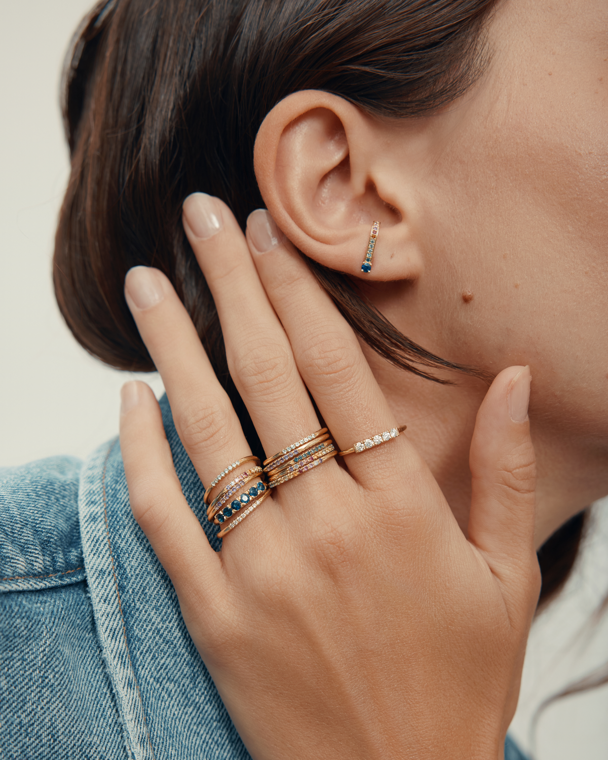 Kelly Ring With White Diamonds