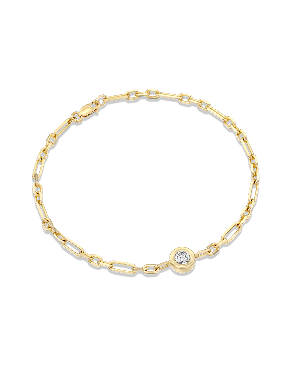 Tres Bracelet With White Diamond