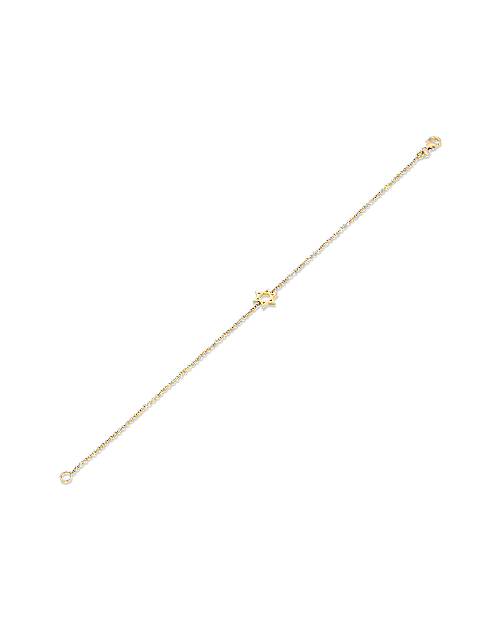 Classic Star Of David Gold Bracelet