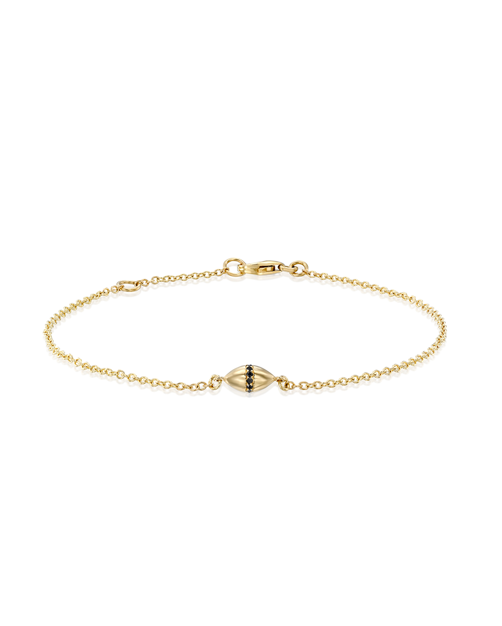 Coco Encrusted Bracelet Black Diamonds