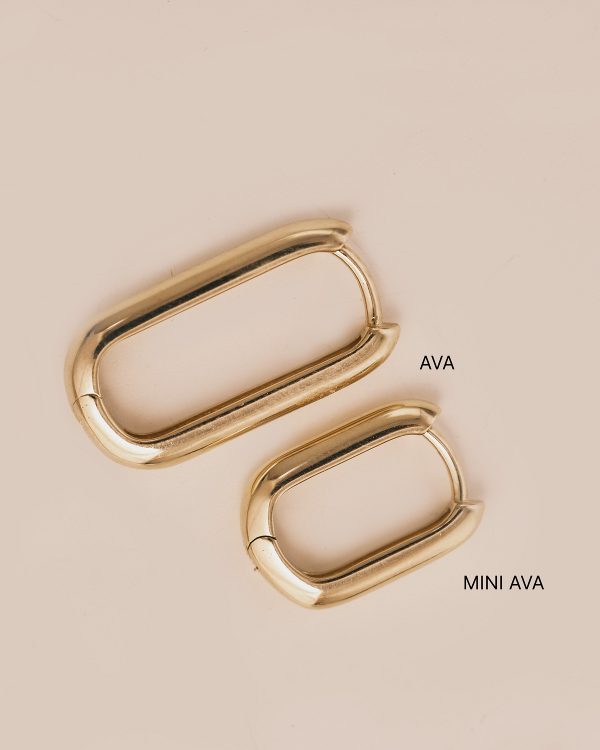 Ava gold hoop earring