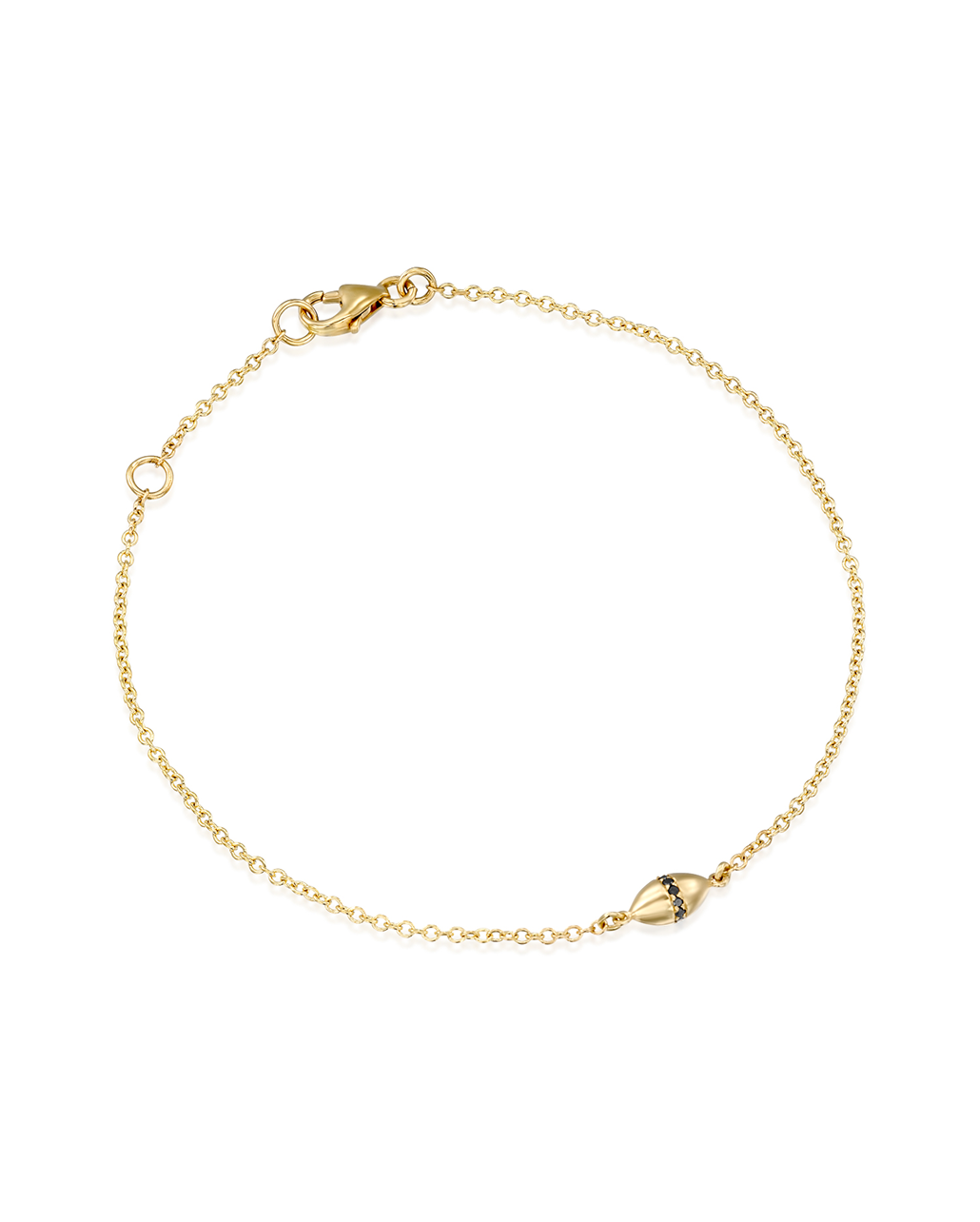 Coco Encrusted Bracelet Black Diamonds