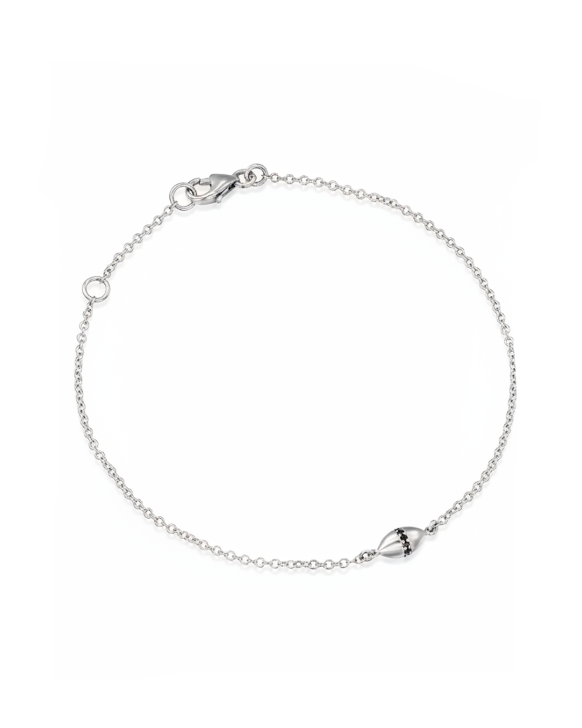 Coco Encrusted Bracelet Black Diamonds