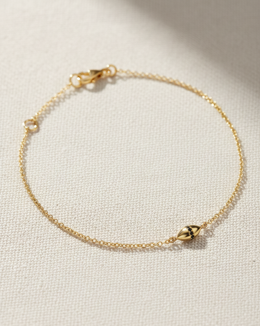 Coco Encrusted Bracelet Black Diamonds
