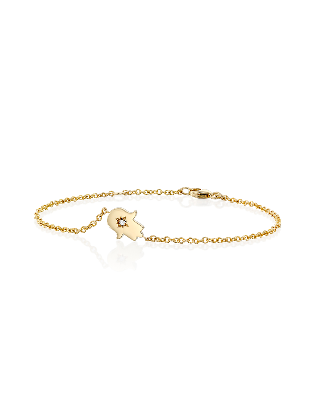 Hamsa Bracelet White Diamond