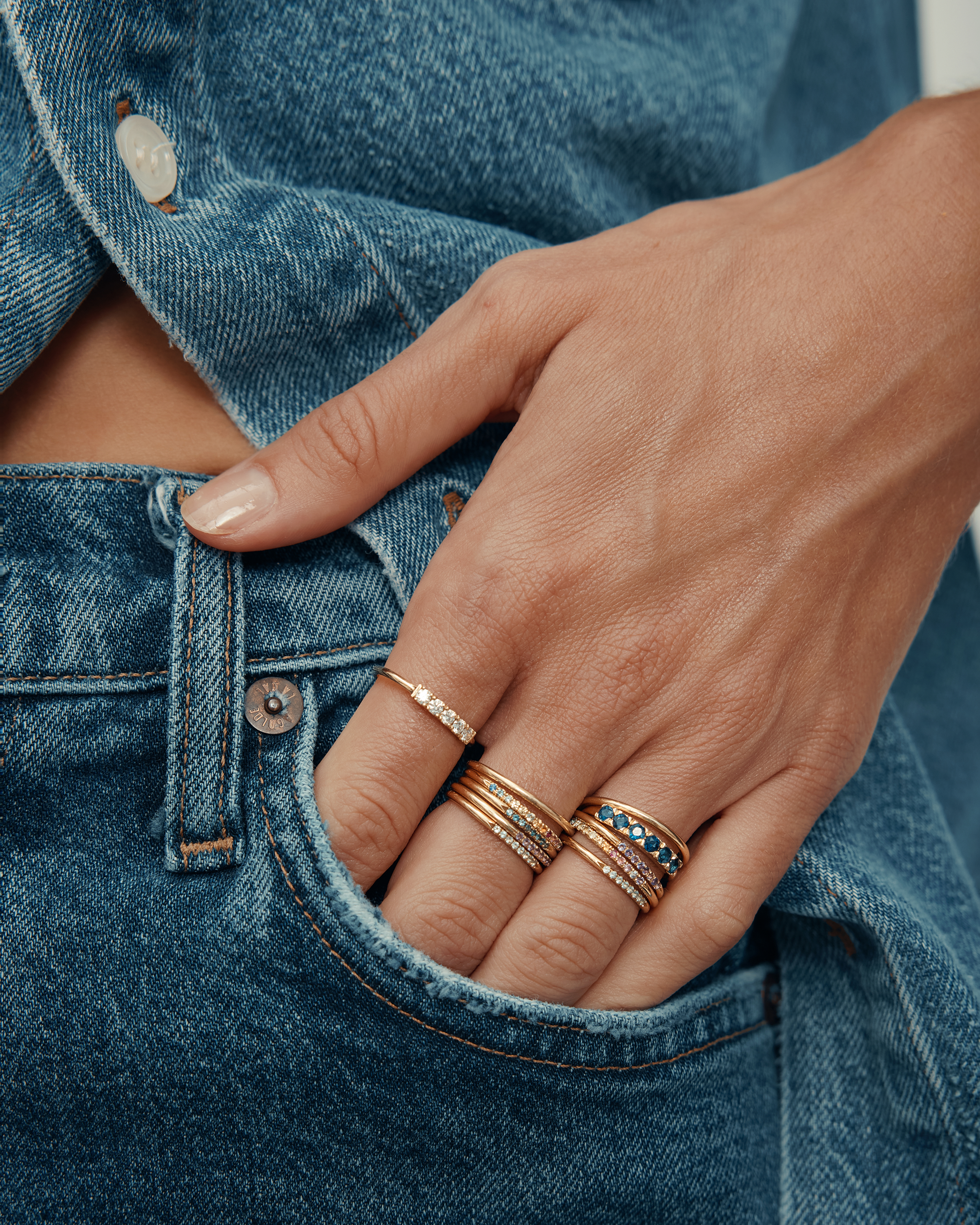 Candy Gold Ring White Diamonds