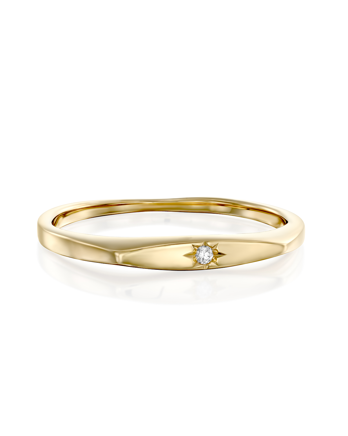 Jackie Gold Ring Star Setting Diamond