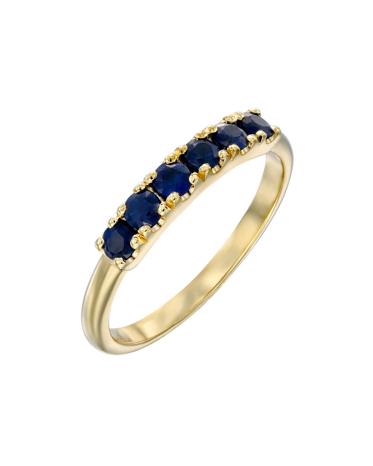 Medium Candy Gold Ring sapphire
