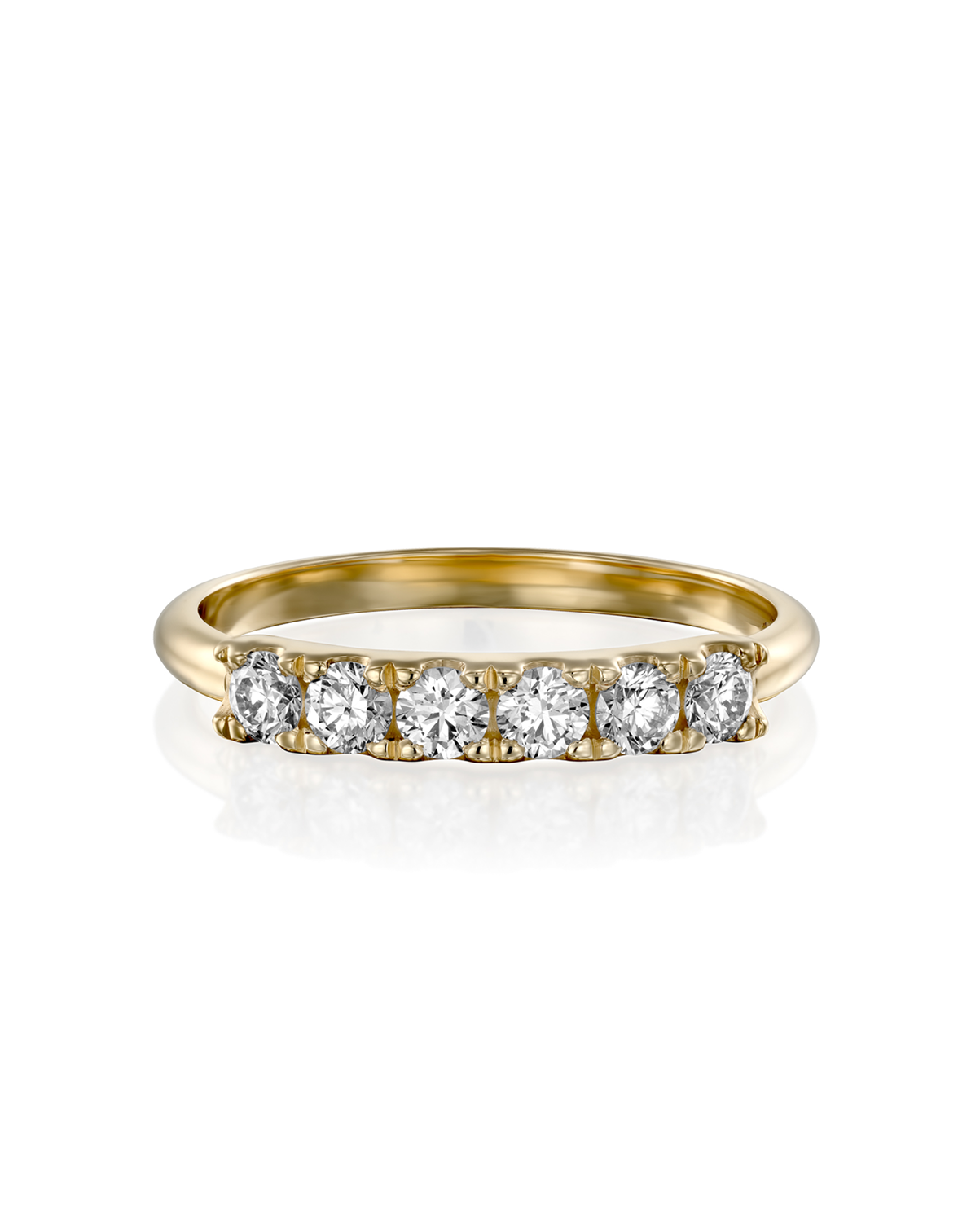 Medium Candy Gold Ring White Diamonds