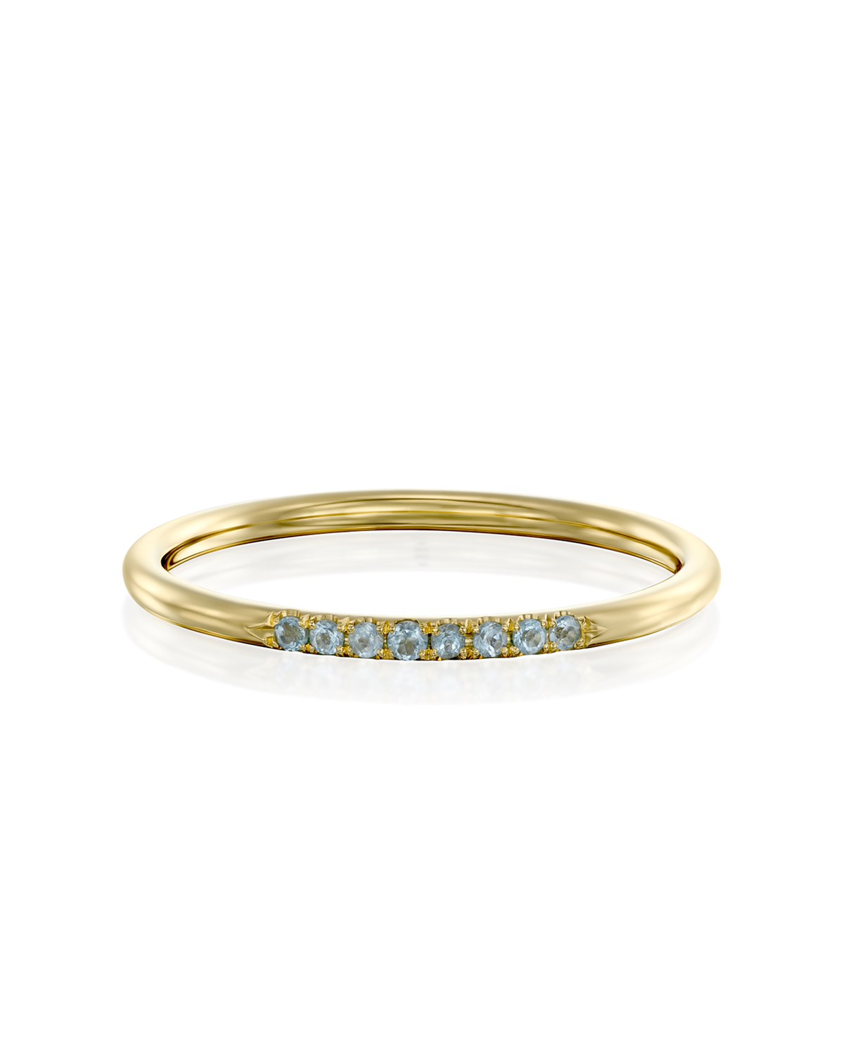 Kelly ring with Blue Topaz - Swiss