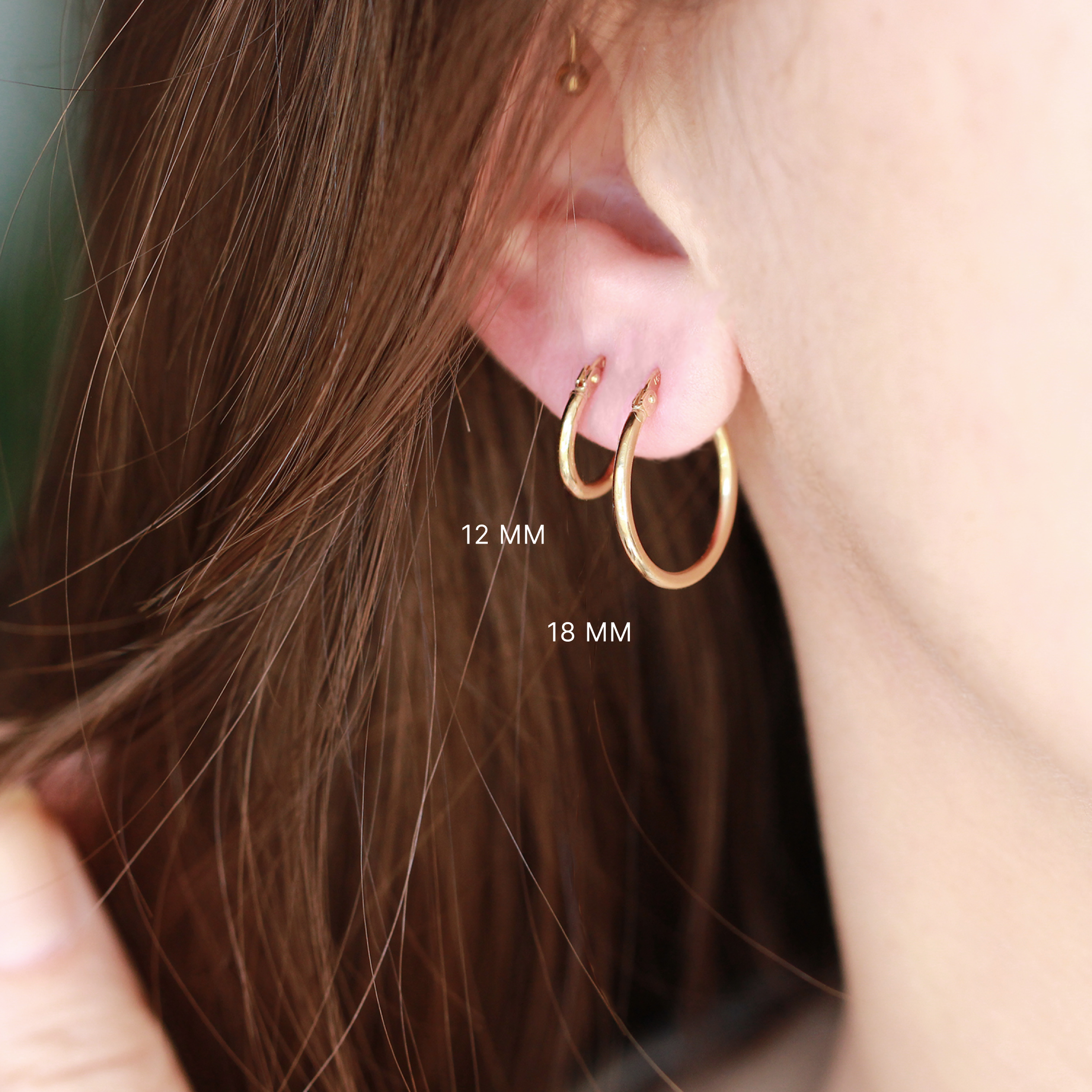 Whitney Gold Hoop Earring