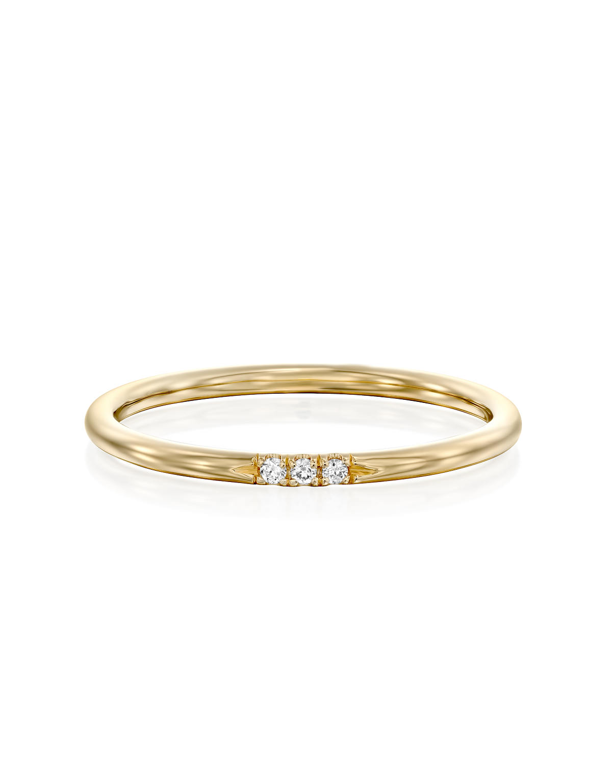 Kelly Ring With 3 White Diamonds