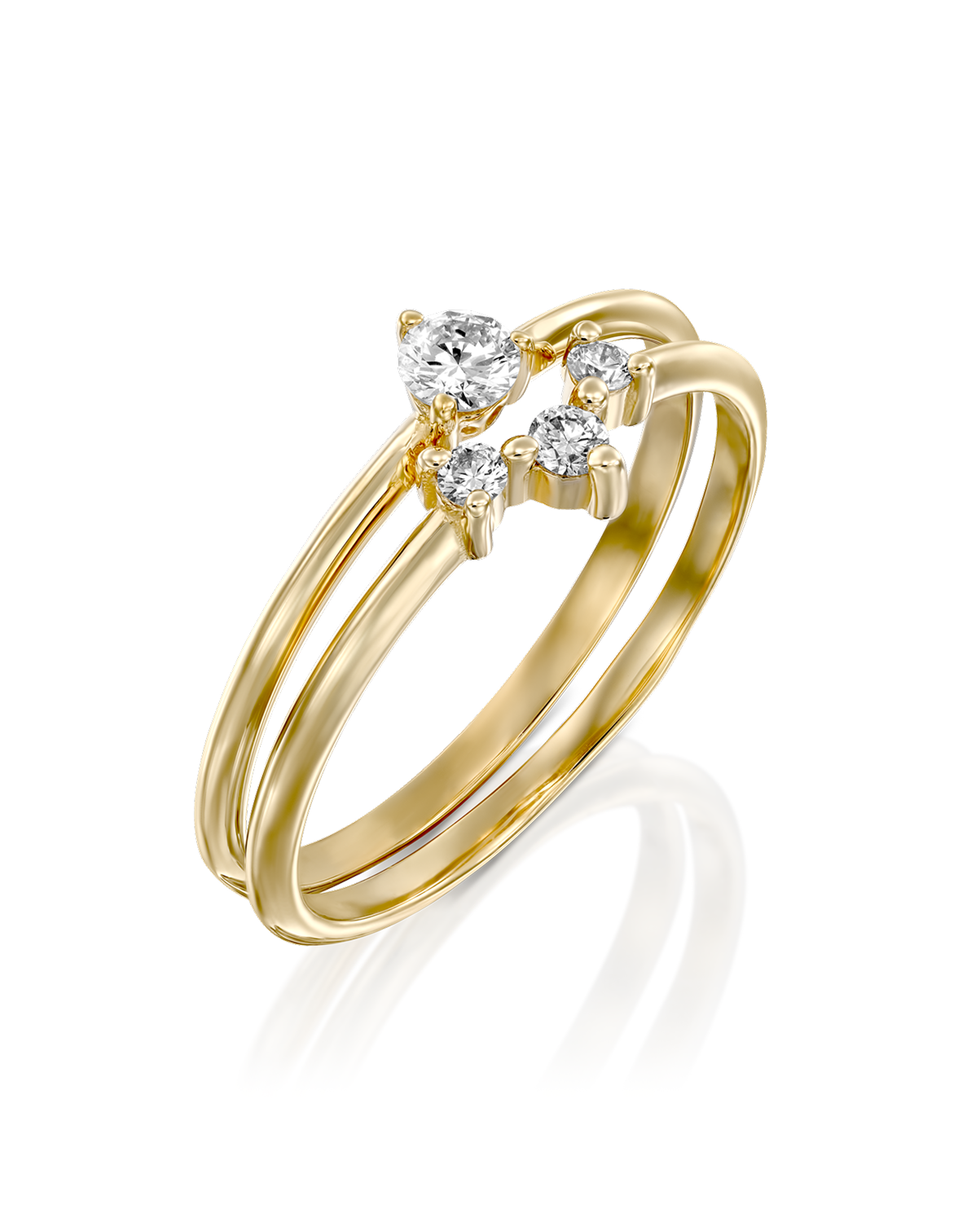 Frida Ring white diamonds