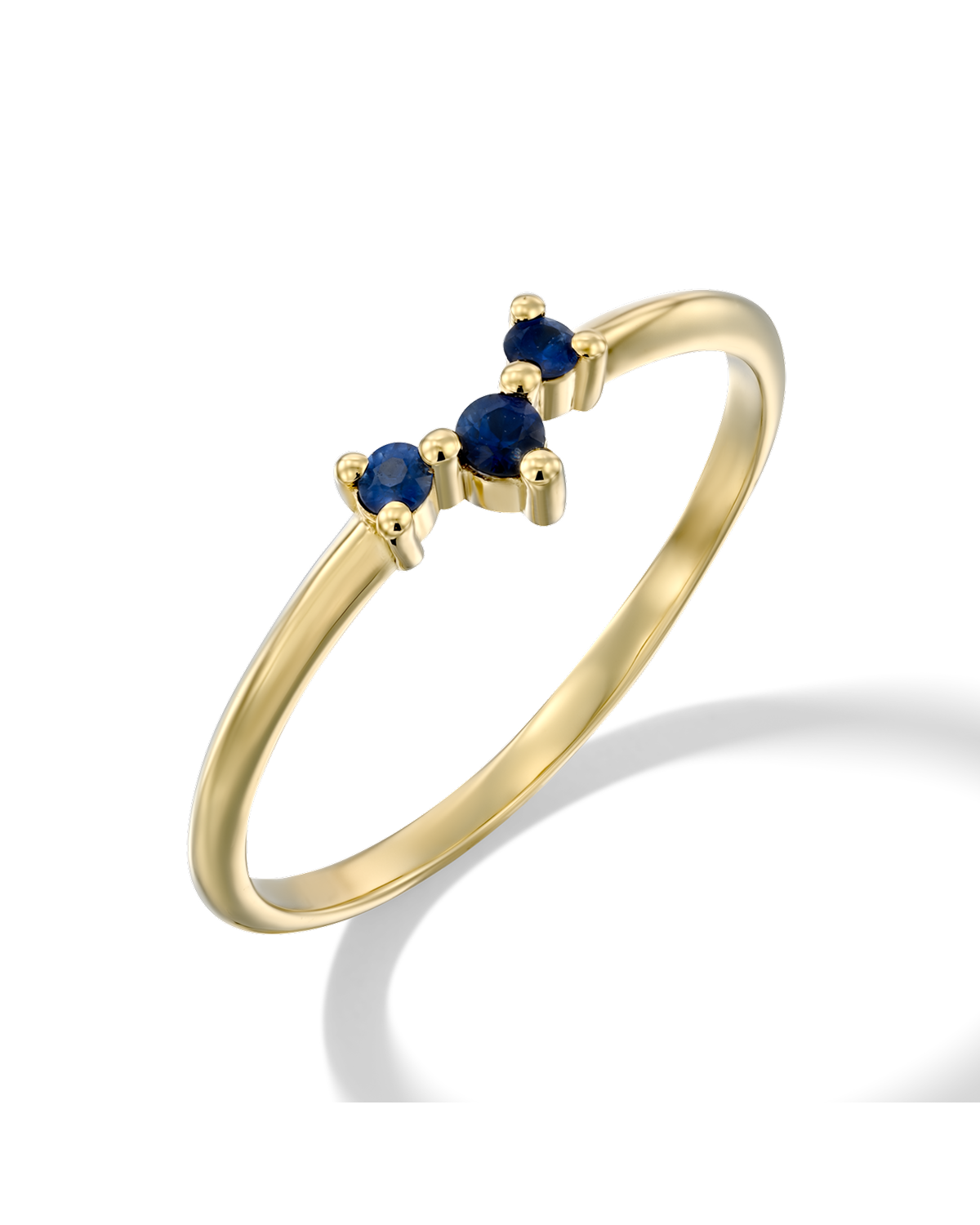 Frida Gold Ring Sapphire