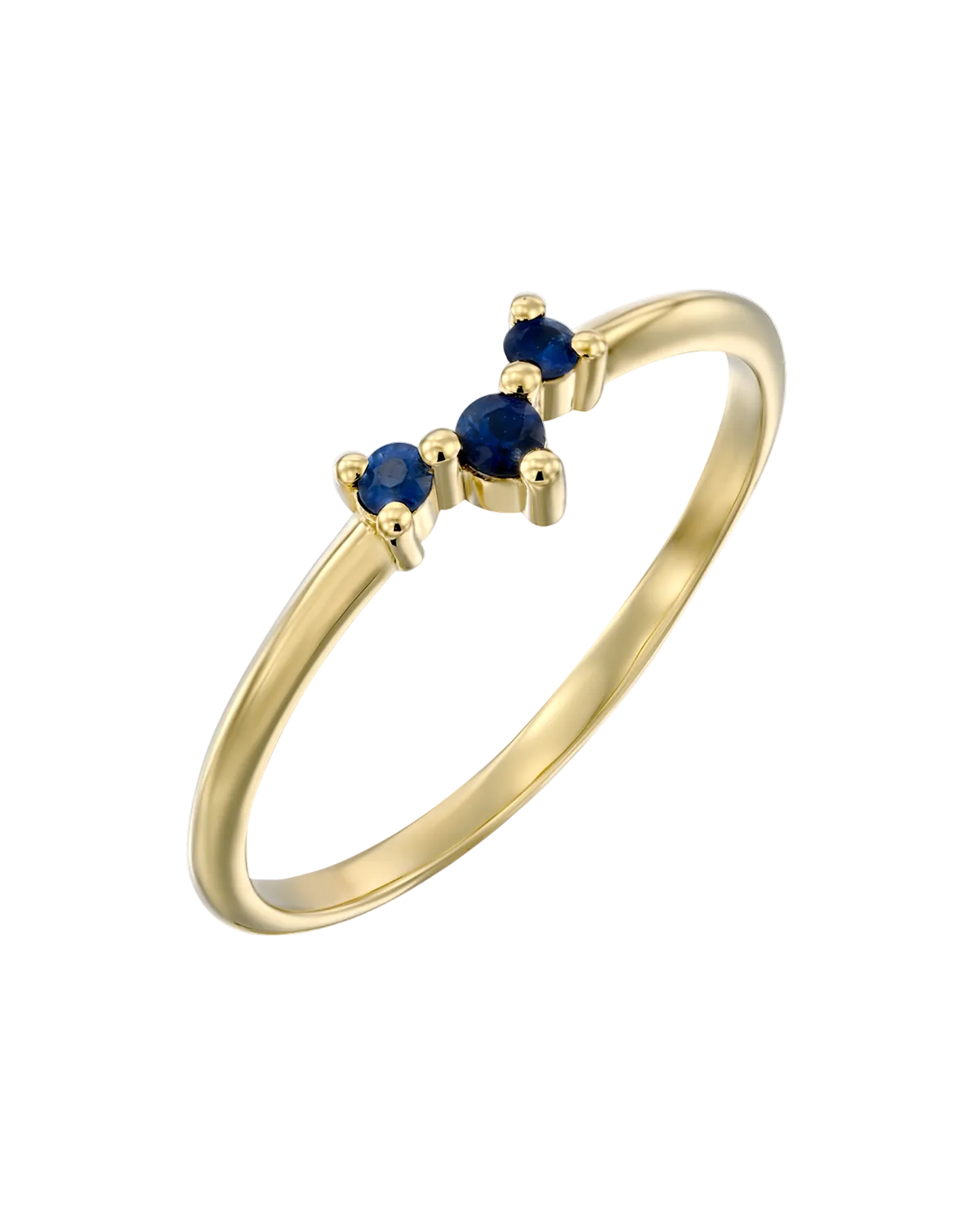 Frida Gold Ring Sapphire