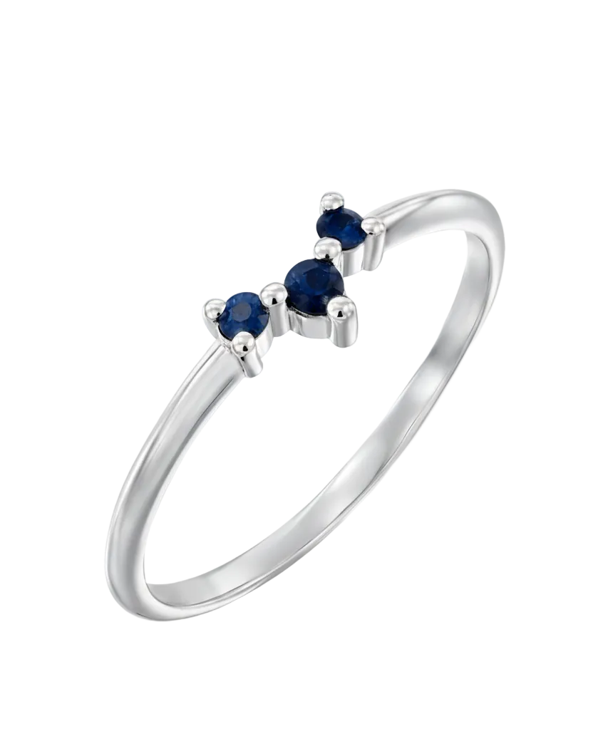 Frida Gold Ring Sapphire