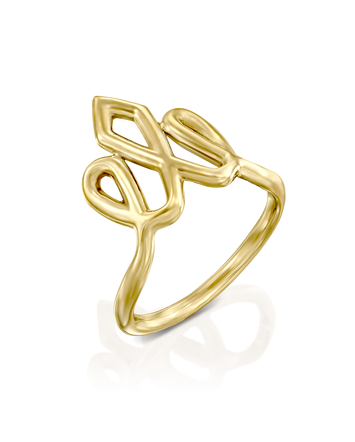 Large Crown Gold Ring