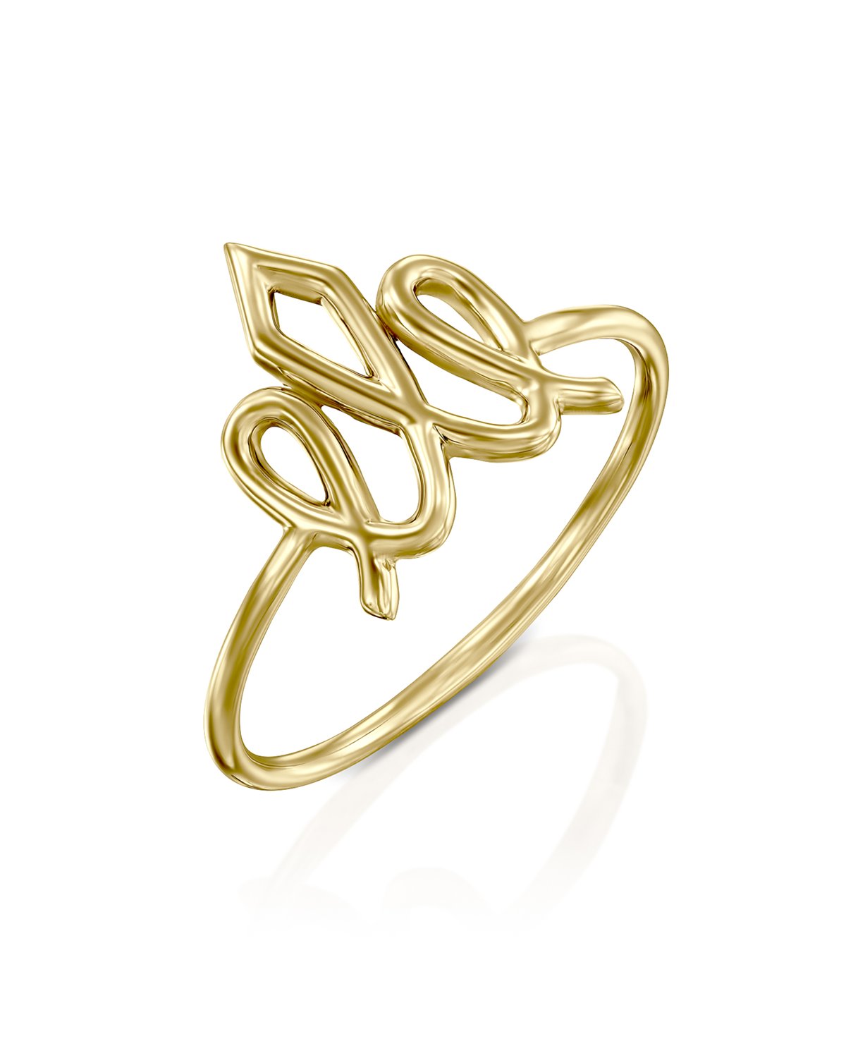 Small Crown Gold Ring