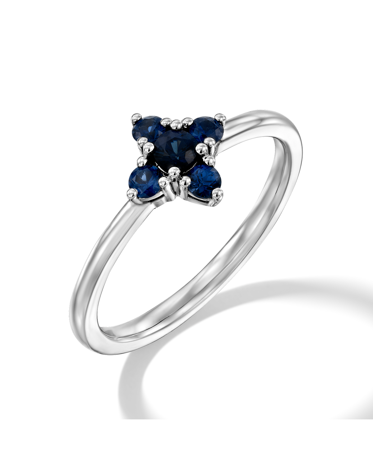 Eliana Ring with Blue Sapphires