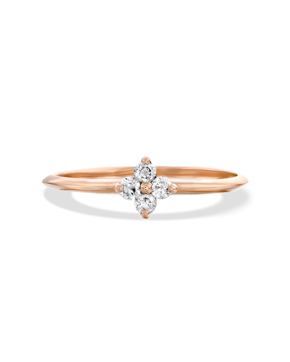 Beth Gold Ring With White Diamonds