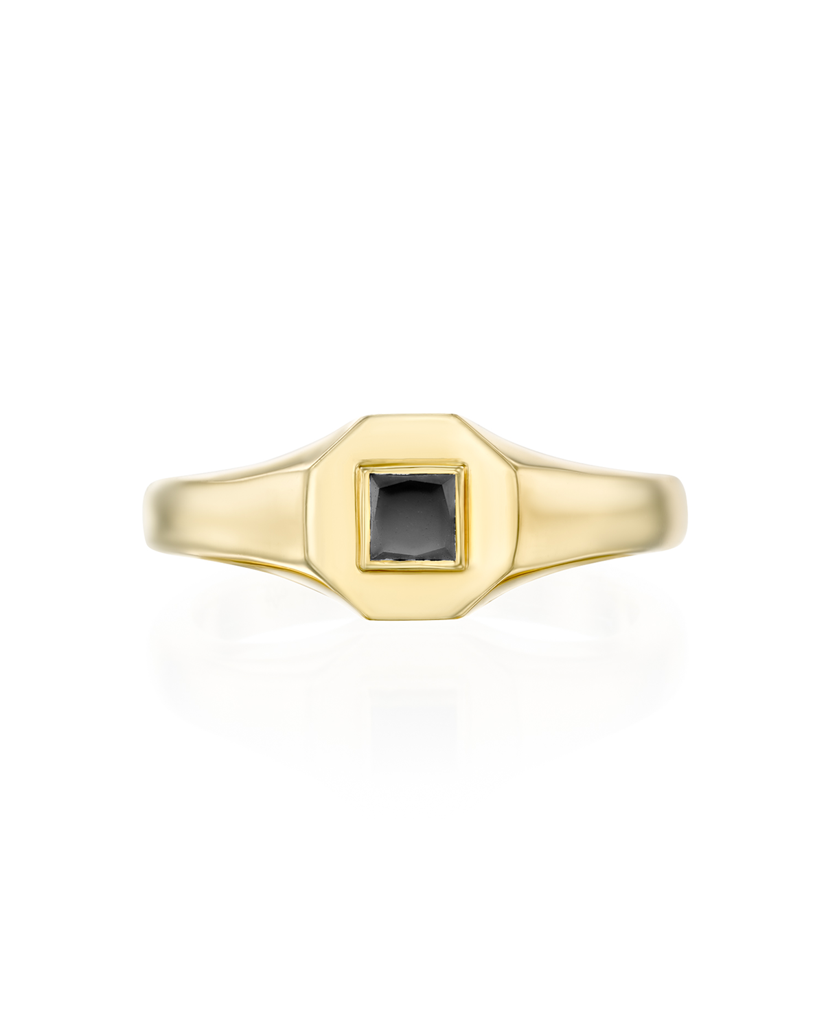 Taylor Gold Ring Black Princess Diamond