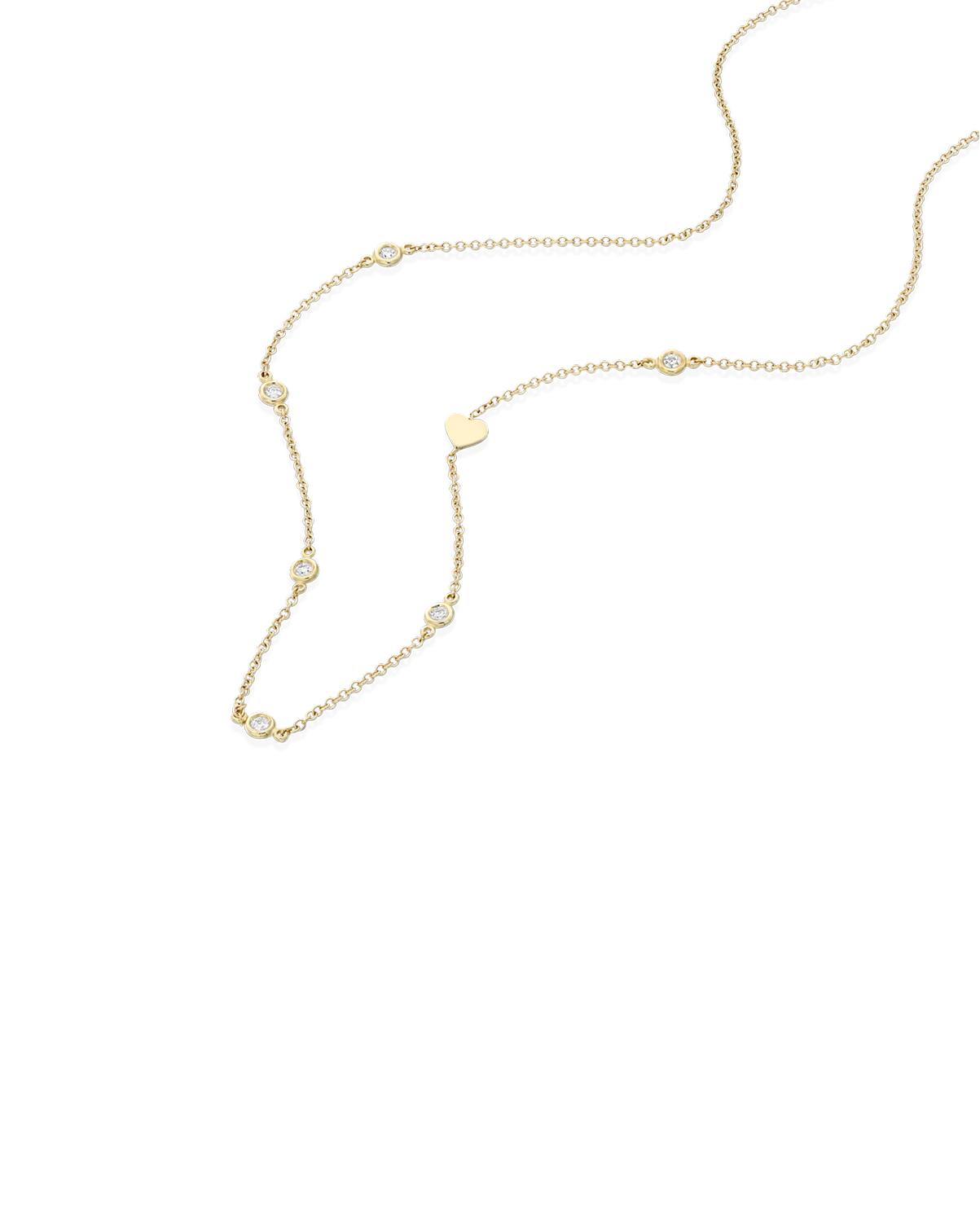 Alex Necklace With Heart Pendant and Engraving